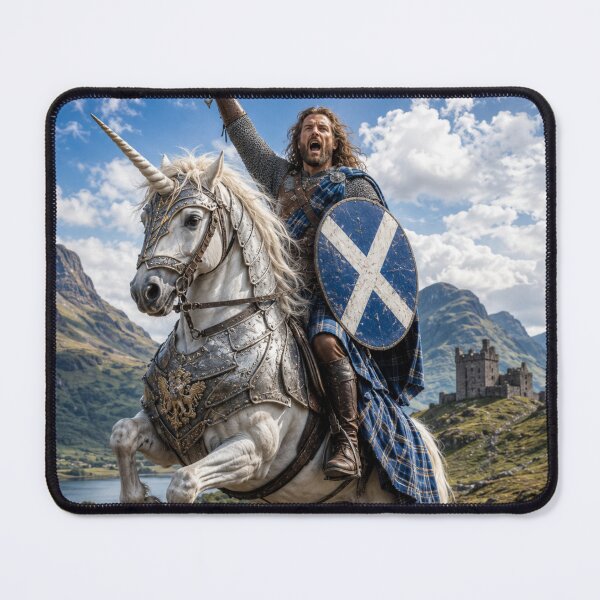 Item preview, Scottish Warrior On A Unicorn designed and sold by PeelieWallies.