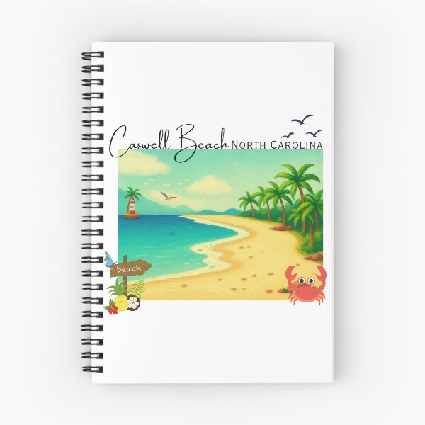 Item preview, Caswell Beach North Carolina Coastal Sign | Beach Souvenir Art Print designed and sold by DonnaRaine.
