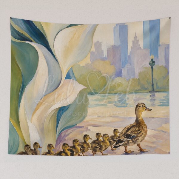 Item preview, Ducklings in Boston  designed and sold by LuluLeb.