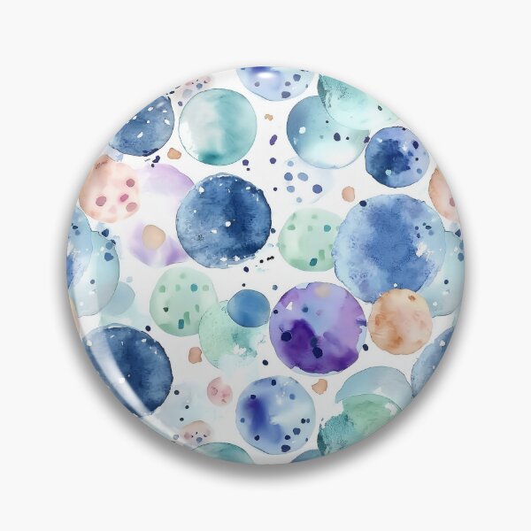 Item preview, Blue Watercolor Polka Dots Abstract Seamless Pattern designed and sold by Yoruhara.