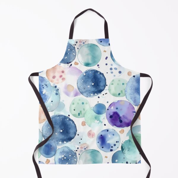 Item preview, Blue Watercolor Polka Dots Abstract Seamless Pattern designed and sold by Yoruhara.