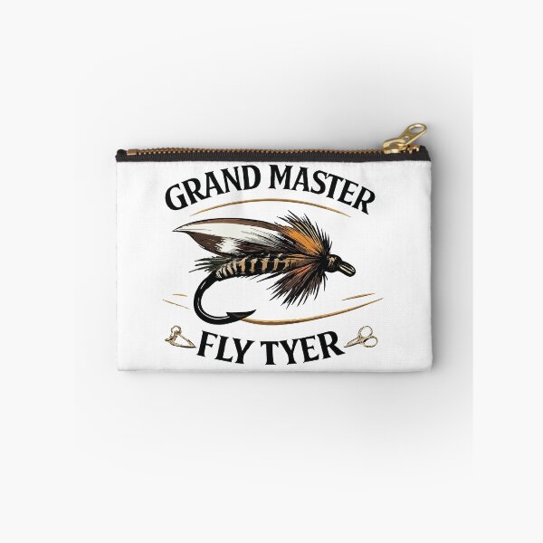 Item preview, Grand Master Fly Tyer fly tying logo style illustration. designed and sold by Art-Horizon.