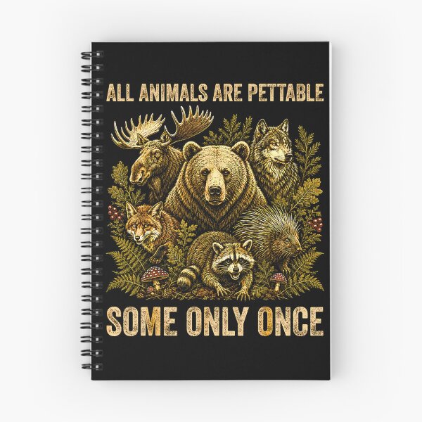 Item preview, All Animals are Pettable Some Only Once Vintage designed and sold by Rahamkshop.