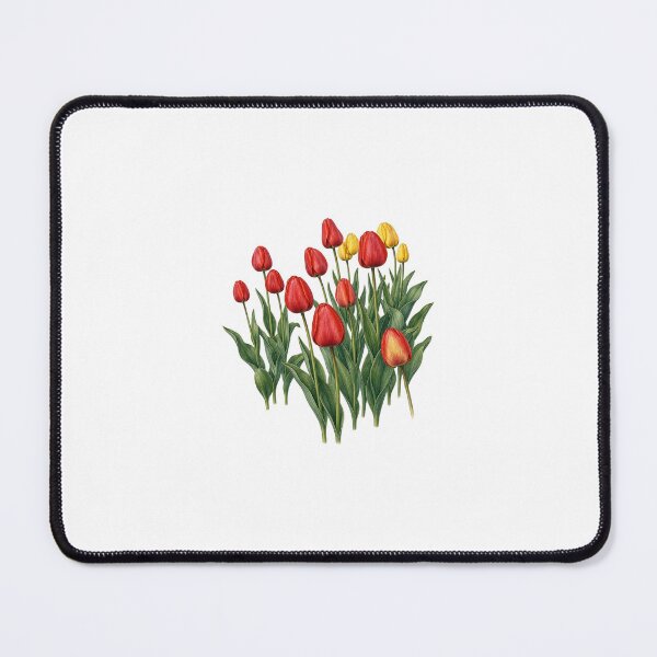 Item preview, Red and Yellow Tulips Vintage Floral Art designed and sold by Nature Moments.