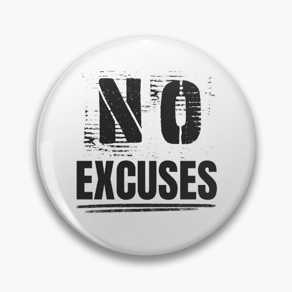 Item preview, No Excuses Distressed Gym Motivation designed and sold by RisticCEO.