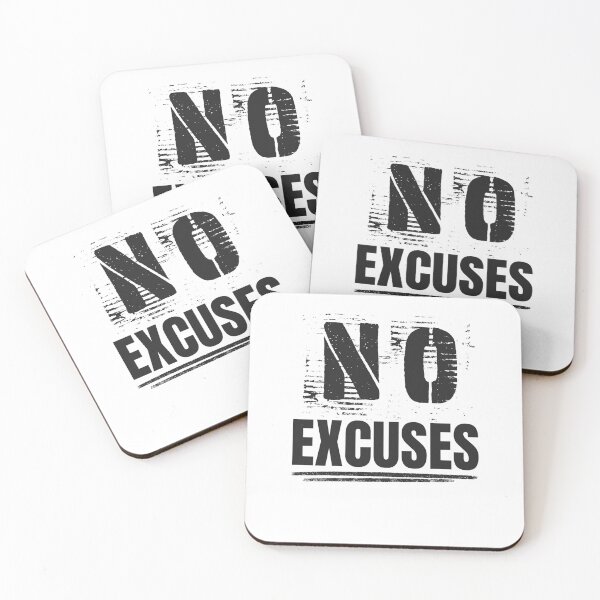Item preview, No Excuses Distressed Gym Motivation designed and sold by RisticCEO.