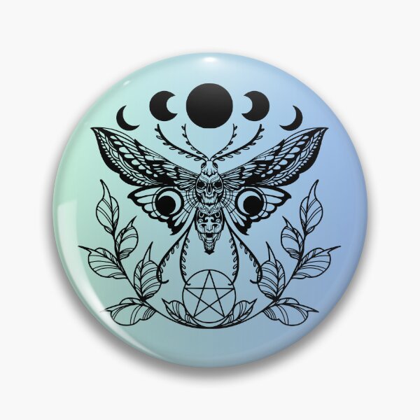 Item preview, Aqua Lunar Moths Lunar Eclipes designed and sold by CursedButCute1.