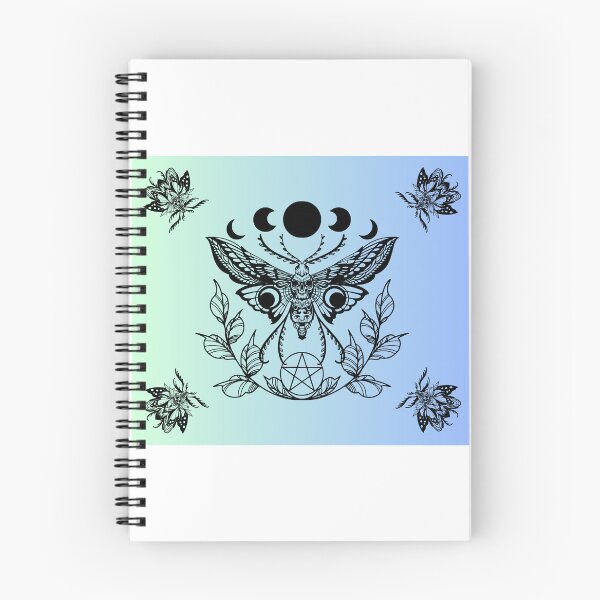 Item preview, Aqua Lunar Moths Lunar Eclipes designed and sold by CursedButCute1.