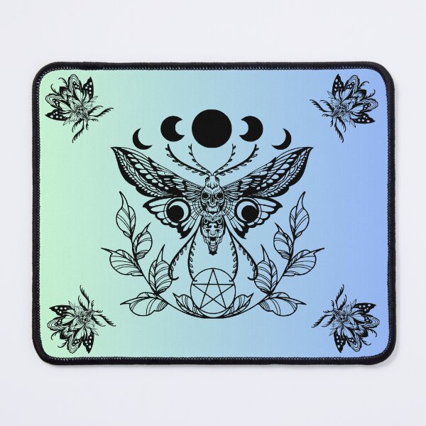Item preview, Aqua Lunar Moths Lunar Eclipes designed and sold by CursedButCute1.