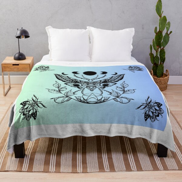 Item preview, Aqua Lunar Moths Lunar Eclipes designed and sold by CursedButCute1.