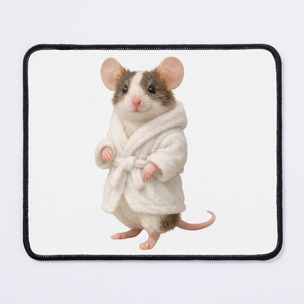 Item preview, Relaxing Bathrobe Fancy Mouse designed and sold by Sillytoe.