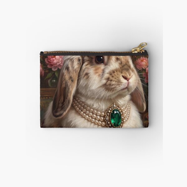 Item preview, Royal Lop Eared Rabbit in Pearls  designed and sold by The Real Beast Art.