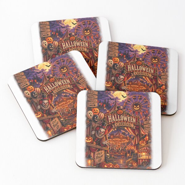 Item preview, Vintage Halloween Carnival – Retro Spooky Fairground Design designed and sold by Meentoos_1.