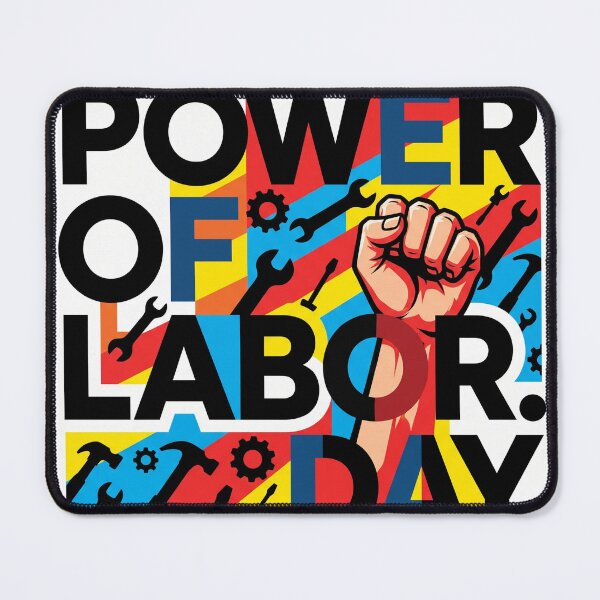 Item preview, Power of Labor Day Raised Fist Pop Art designed and sold by IRArtStudio.