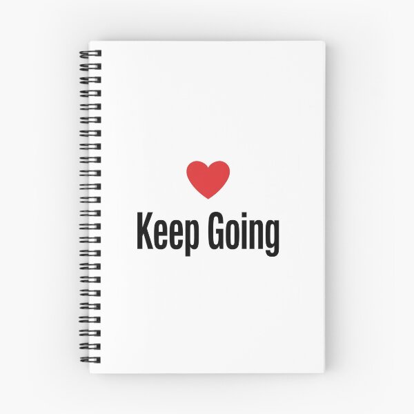 Item preview, Keep Going - Minimal Heart Motivation Quote designed and sold by Softlife by Harvir.