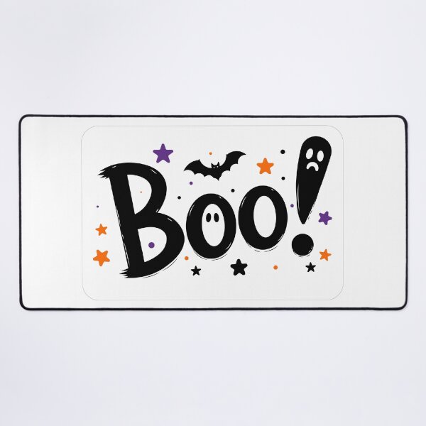 Item preview, Halloween Boo Typography Sticker designed and sold by DoveArtDesigns.