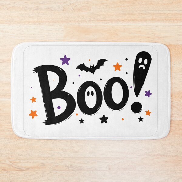 Item preview, Halloween Boo Typography Sticker designed and sold by DoveArtDesigns.
