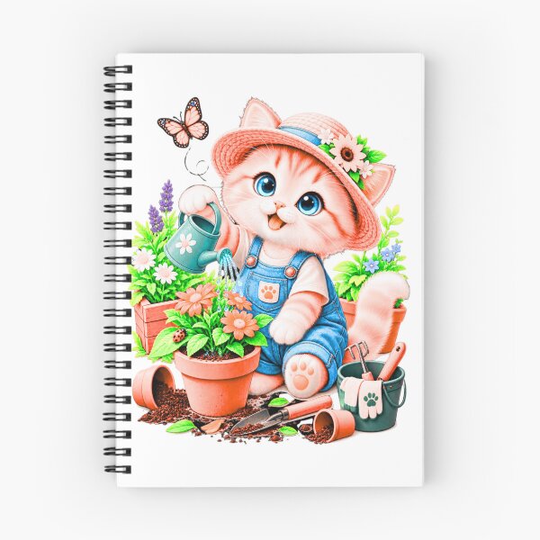 Item preview, Cute Gardening Cat – Kawaii Kitten Gardener designed and sold by teeNova Wear.