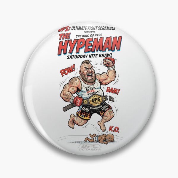 Item preview, Funny MMA Fighter The Hypeman Champion Comic Poster designed and sold by annaarthk.