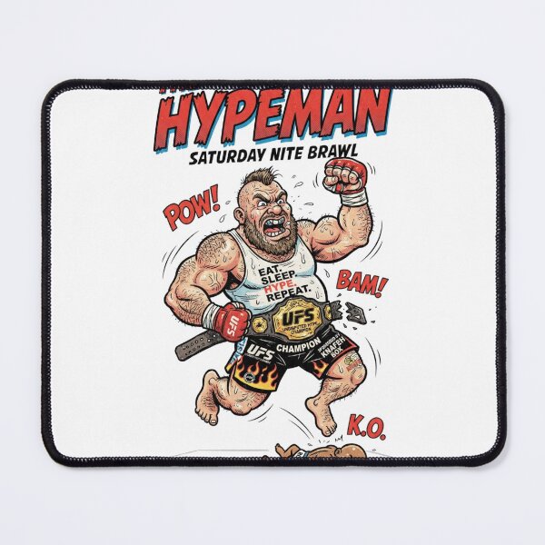 Item preview, Funny MMA Fighter The Hypeman Champion Comic Poster designed and sold by annaarthk.