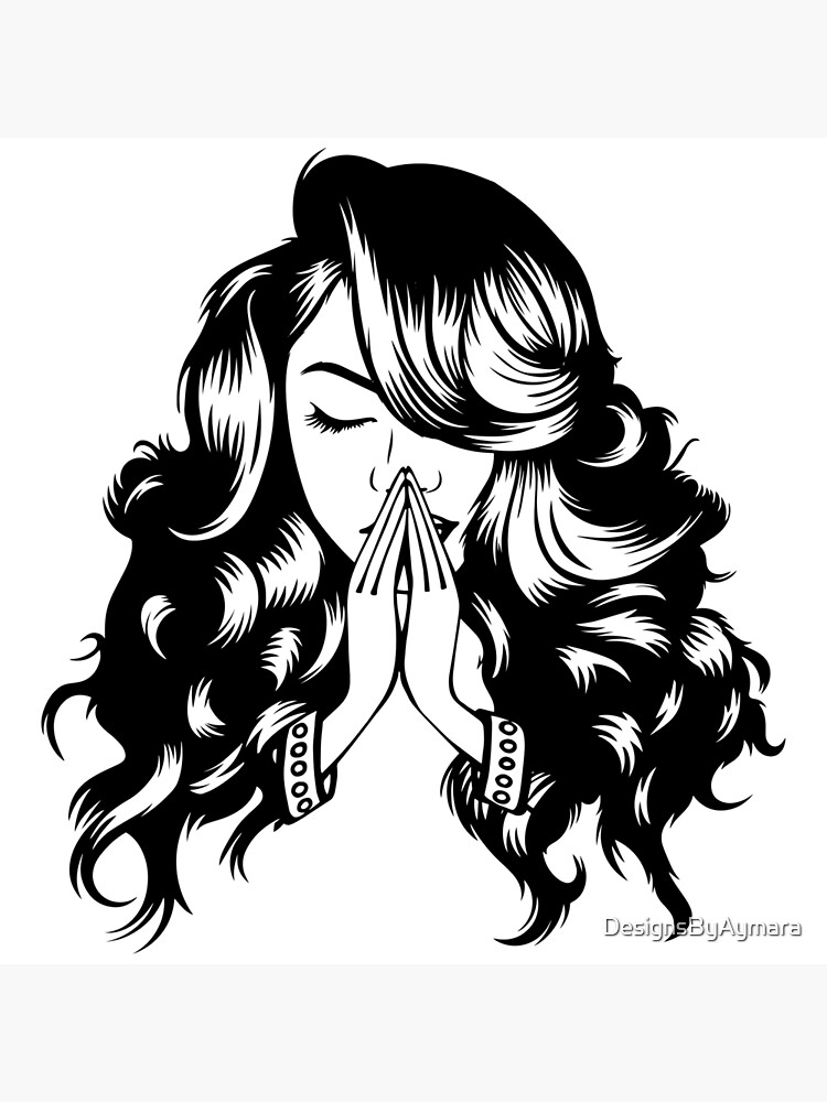 Woman Praying God, Religion,Believe,Latina ,Strong,African American, Black  Woman, Classy, Glamour, Nubian, Princess, Queen, Diva | Art Print