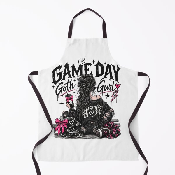 Item preview, Game Day Goth, Gothic Football Shirt, Alternative Goth Girl, Football Fan Gift designed and sold by Vireltoo.