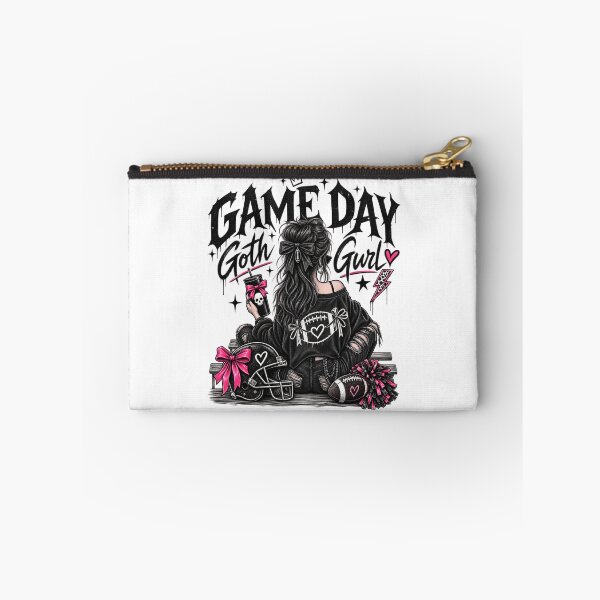 Item preview, Game Day Goth, Gothic Football Shirt, Alternative Goth Girl, Football Fan Gift designed and sold by Vireltoo.