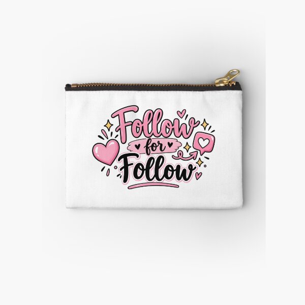 Item preview, Follow for Follow – Cute Pink Social Media Sticker designed and sold by StickyDelights.