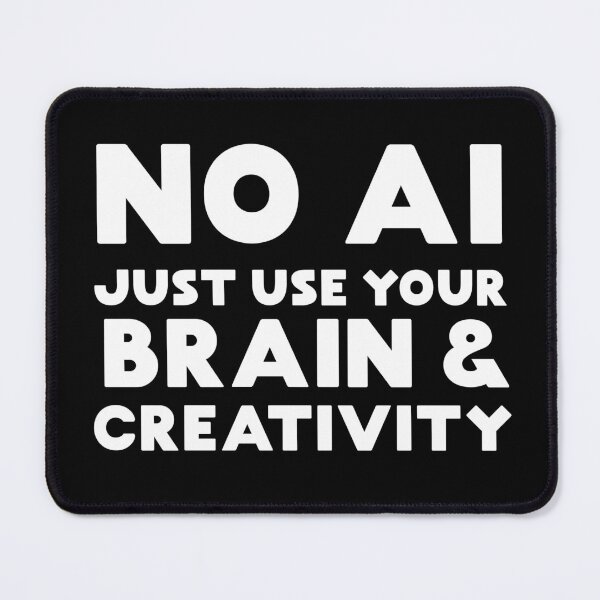 Item preview, No AI just use your brain and creativity designed and sold by PG Illustration.