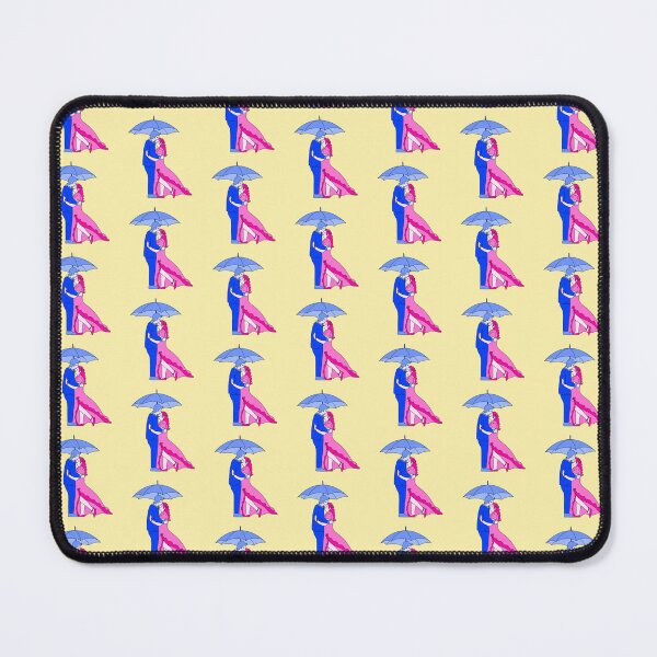 Item preview, Love Umbrella Pink And Blue With yellow background designed and sold by missmann.
