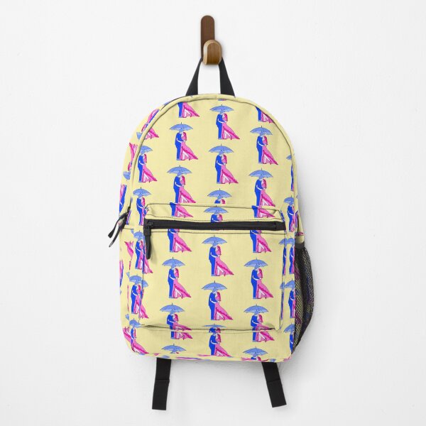 Item preview, Love Umbrella Pink And Blue With yellow background  designed and sold by missmann.