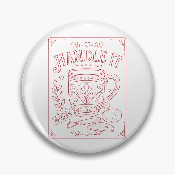 Item preview, Handle it Pottery Mug Red designed and sold by SamanthaLPottery.