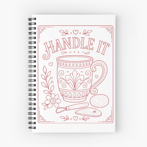 Item preview, Handle it Pottery Mug Red designed and sold by SamanthaLPottery.