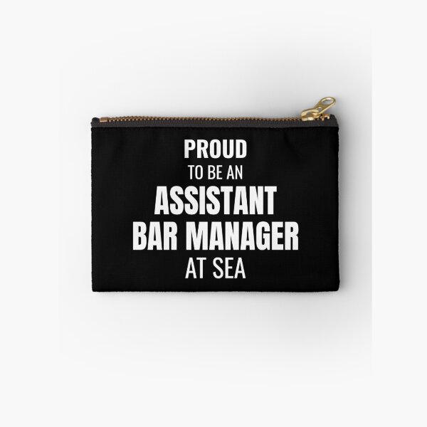 Artikelvorschau, Proud to be an Assistant Bar Manager at Sea (White) entworfen und verkauft von ShipCrewNation.