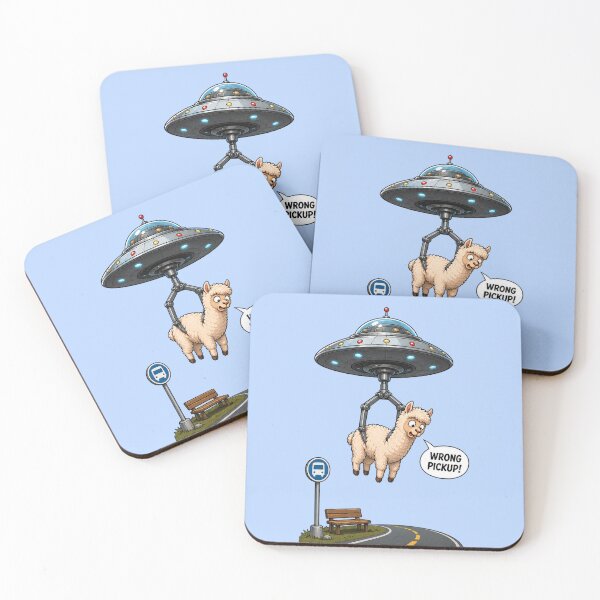 Artikelvorschau, Wrong Pickup UFO Alien Lama Entfuehrung Lustig Sci-Fi Comic entworfen und verkauft von SVox.