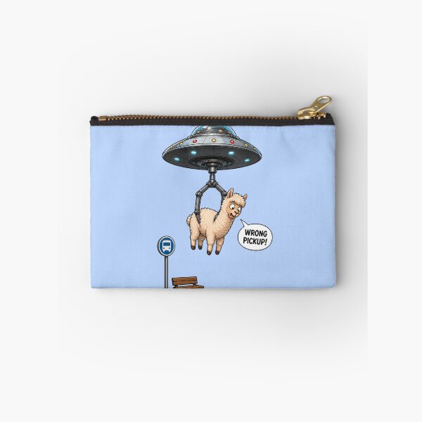 Item preview, Wrong Pickup Funny Alien Abduction Llama UFO Sci-Fi Cartoon designed and sold by SVox.