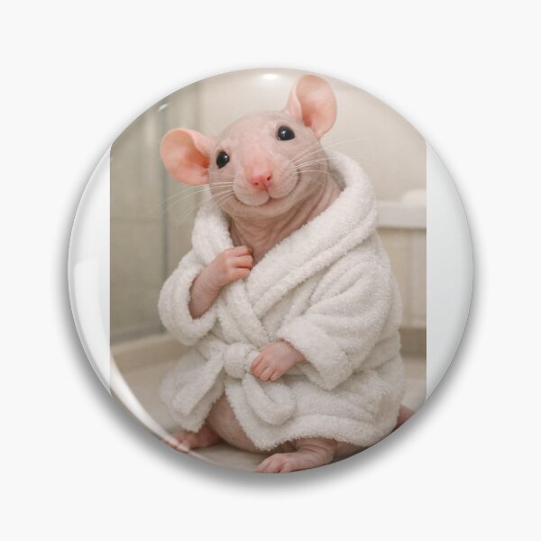 Item preview, Cozy Bathrobe Hairless Rat designed and sold by Sillytoe.