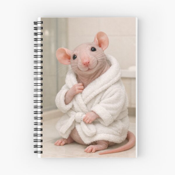 Item preview, Cozy Bathrobe Hairless Rat designed and sold by Sillytoe.