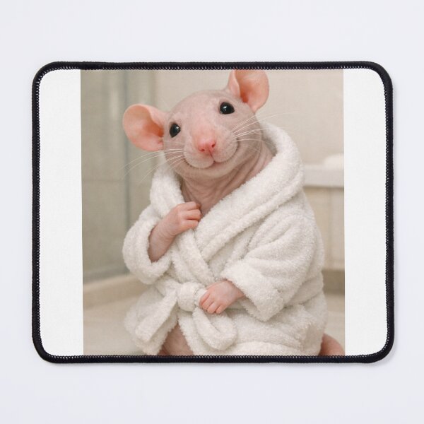 Item preview, Cozy Bathrobe Hairless Rat designed and sold by Sillytoe.