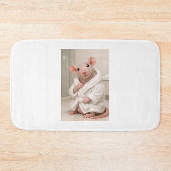 Item preview, Cozy Bathrobe Hairless Rat designed and sold by Sillytoe.