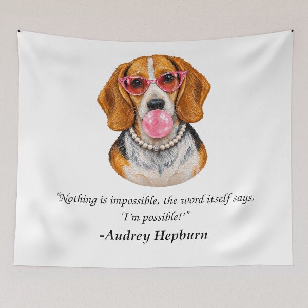 Item preview, Beagle Audrey Hepburn  designed and sold by CIW78.