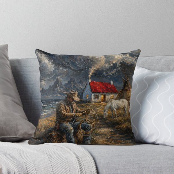 Item preview, Western Cowboy Landscape Rustic Ranch Decor designed and sold by RawEdgeStudios.