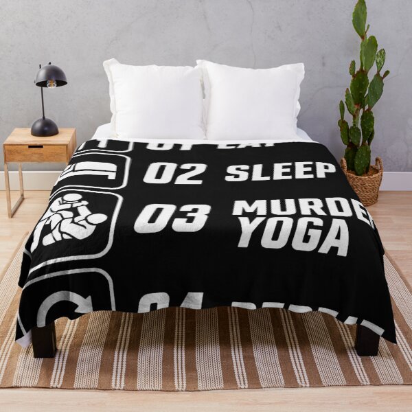 Item preview, Eat Sleep Murder Yoga Repeat BJJ Grappling designed and sold by Martial-Art-23.
