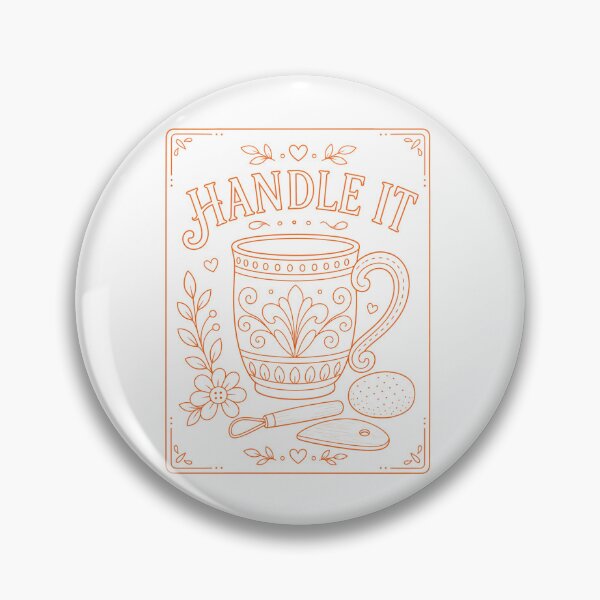 Item preview, Handle it Pottery Mug Orange designed and sold by SamanthaLPottery.