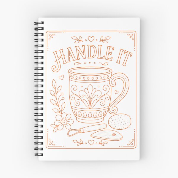 Item preview, Handle it Pottery Mug Orange designed and sold by SamanthaLPottery.