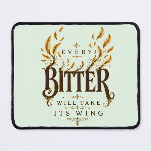 Item preview, Every Bitter Will Take Its Wing Inspirational Literary Quote designed and sold by CozyPaletteShop.