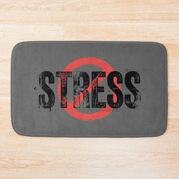 Item preview, No Stress Anti Anxiety Red Prohibited Symbol Mental Health designed and sold by KiwiRider.