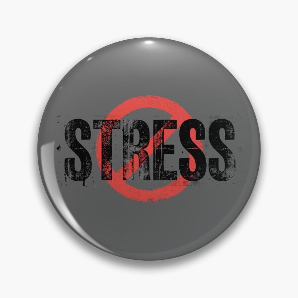 Item preview, No Stress Anti Anxiety Red Prohibited Symbol Mental Health designed and sold by KiwiRider.