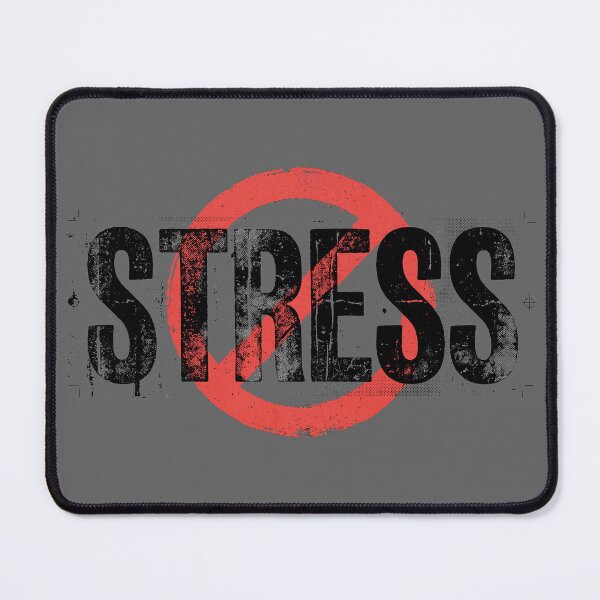 Item preview, No Stress Anti Anxiety Red Prohibited Symbol Mental Health designed and sold by KiwiRider.