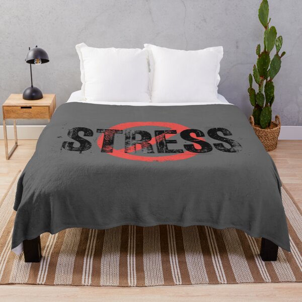 Item preview, No Stress Anti Anxiety Red Prohibited Symbol Mental Health designed and sold by KiwiRider.